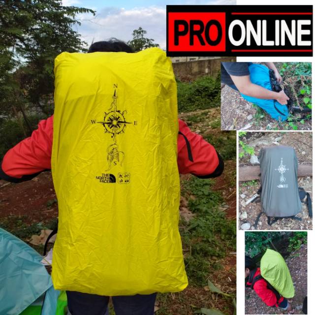 Daypack - Rain Cover -30lt -60lt -80lt cocok untuk Tas Carrier dari basah atau hujan