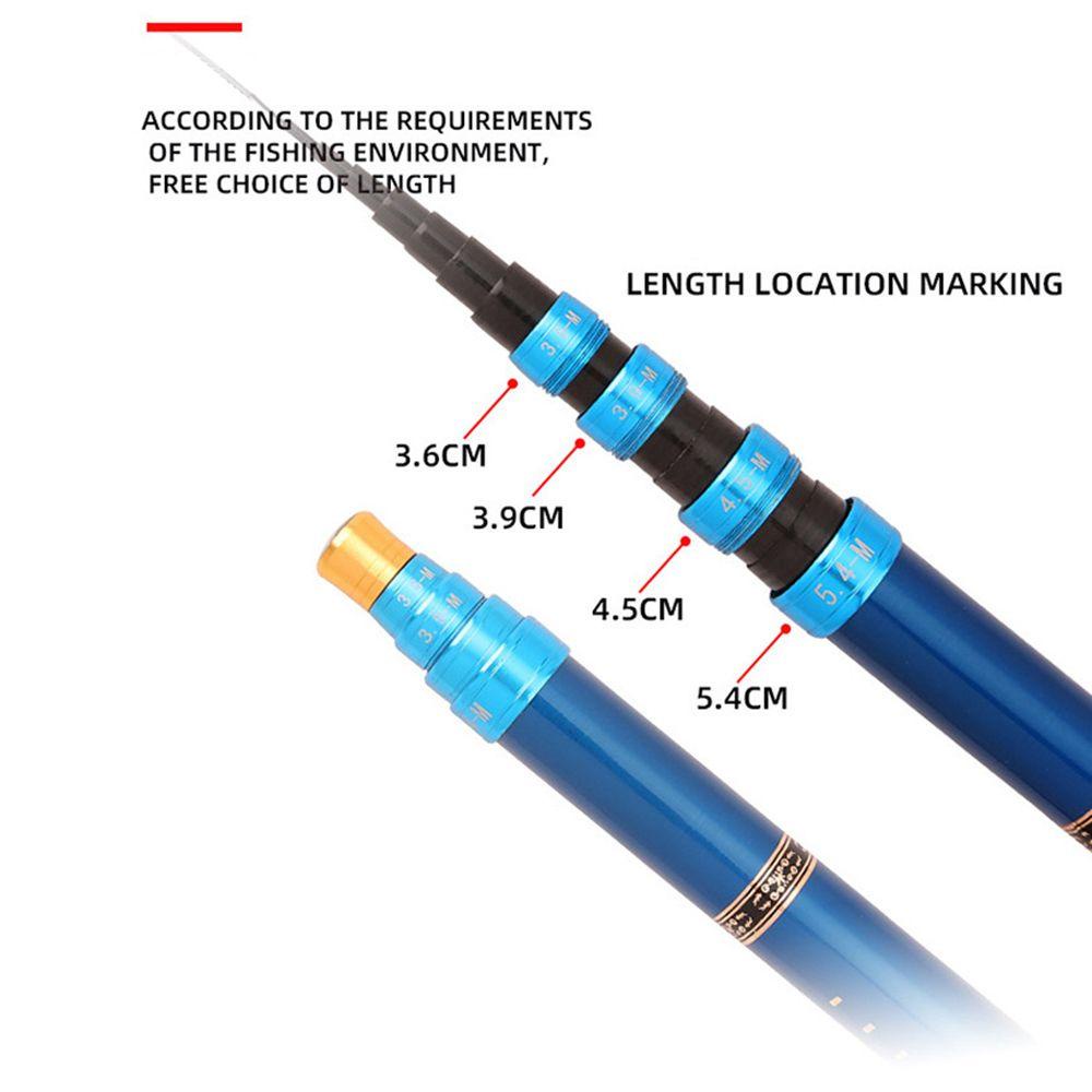 Nanas 3.6M 4.5M 5.4M 6.3M Karbon Pancing Ultralight Spinning Carp SuperHard Stream Casting Telescopic