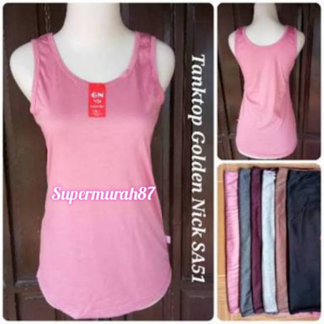 TANKTOP GOLDEN NICK Atasan SA50 & SA51 / TANKTOP TALI KECIL / TANKTOP TALI LEBAR-1