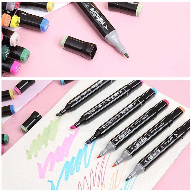 

BEST SELLER Q8740 touch 80/60/48/36/24/12 Colors Twin Tip Pen Marker Set Dual Head Oily Alcoholic Sketch Markers Brush Pen For Draw Manga Animation Design Art Supplies ㅱ