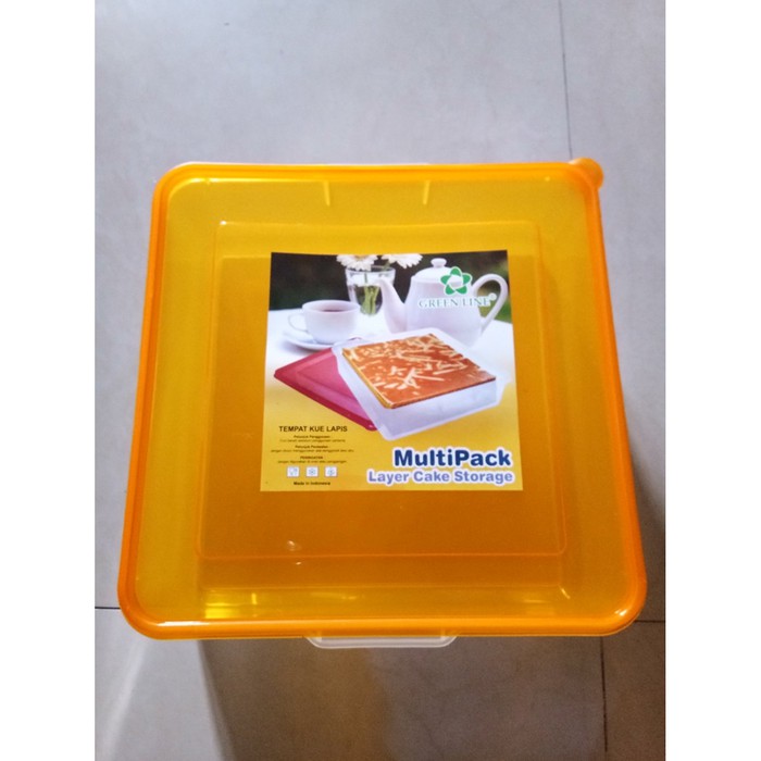 Tempat Kue Lapis 20cm 3Liter / Box Plastik / Tempat Sayur / Kotak Wadah Serbaguna