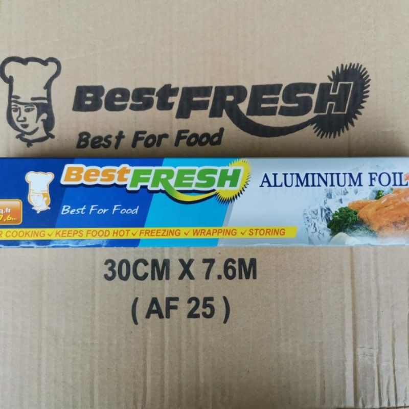 Best Fresh Alumunium Foil Roll for Food 30cm x 7,6cm