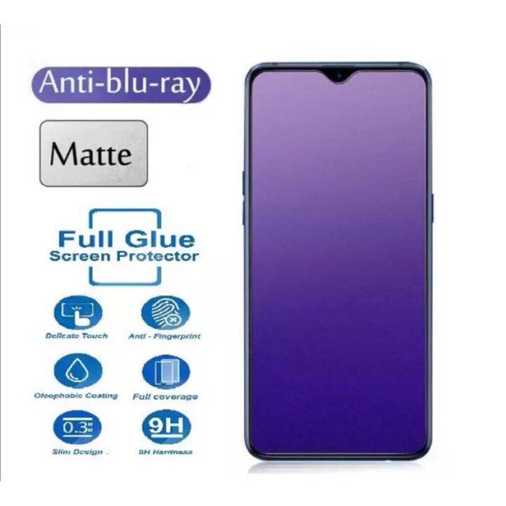 pelindung layar Redmi 8 8Pro 7 7A 6 6A 5 5Plus 5A 6X A2 A2Lite 6Pro S2 5X  Anti Blueray Matte 5D Clear Full Screen Tempered Glass