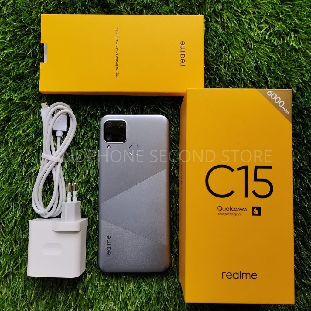 HP SECOND REALME C15 4/64GB HANDPHONE SECOND HP SEKEN HP BEKAS MURAH-1