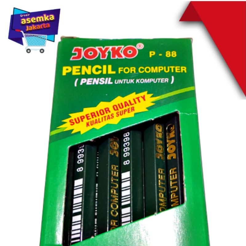 Pensil 2B Joyko Bersertifikat Lulus Uji Computer 12pcs