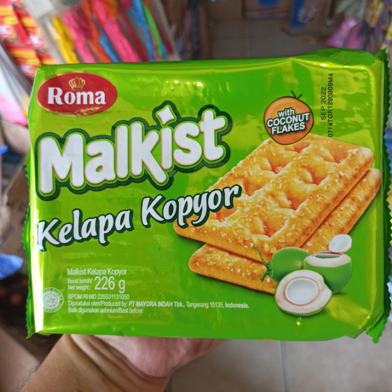 

Biskuit Roma Malkist Kelapa Kopyor 252g