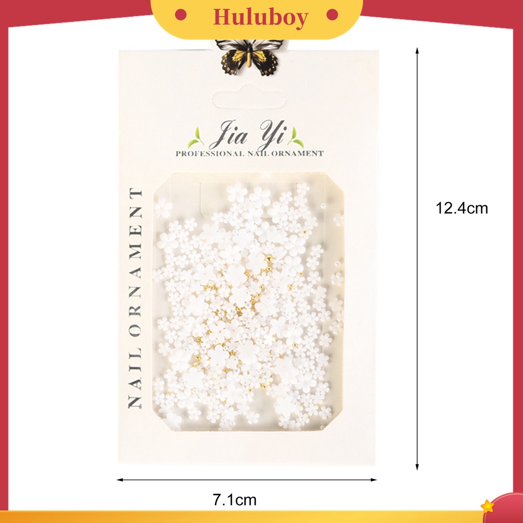 Huluboy Huluboy♡ 1 Pack Bunga Kecil Bahan Resin Untuk Dekorasi Nail Art