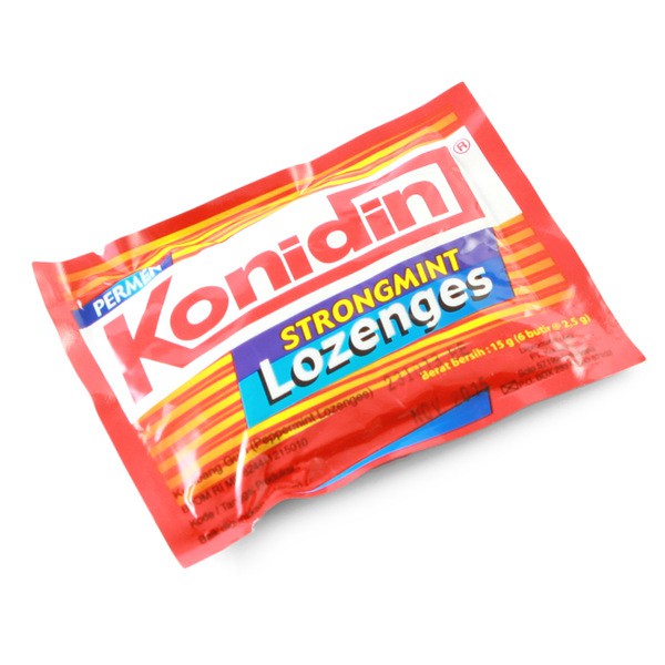 

KONIDIN StrongMint Mint Lozenges 15g - Permen Pelega Tengorokan 6x2.5g