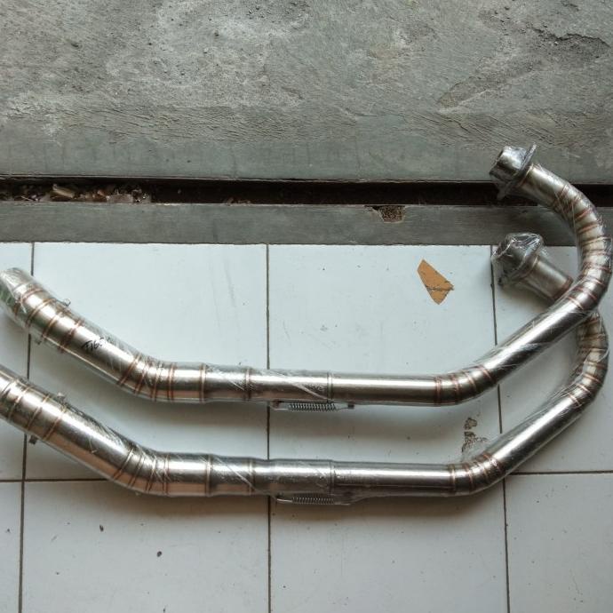 ,,,,,,,] leher knalpot tiger. gl. cb. mp. stenlis full las cacing argon