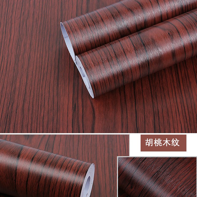 Wallpaper Sticker Triplek Coklat Tua