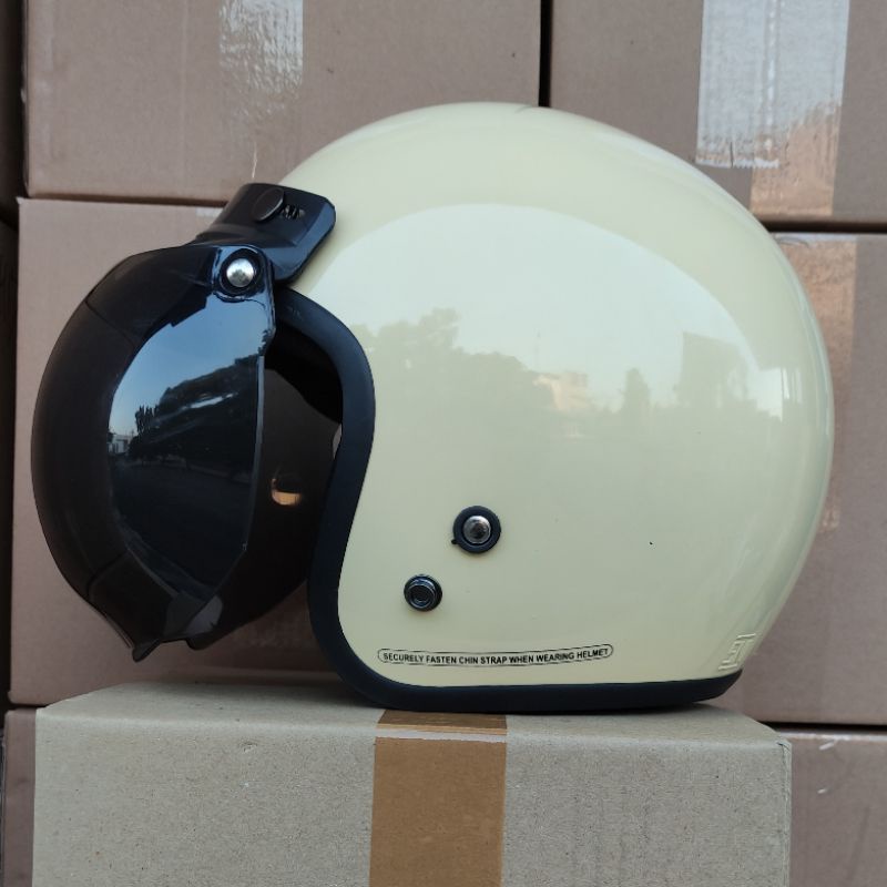 Helm Bogo Retro Dewasa Full Leher SNI Terlaris