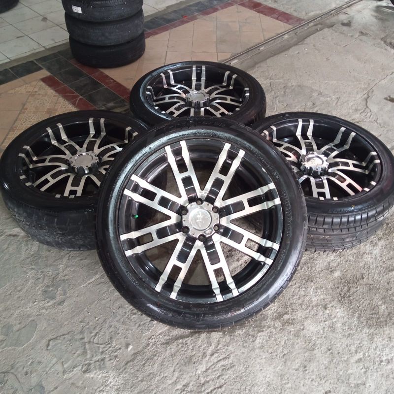 VELG RACING SECOUND RING 22 MODEL HELLO + BAN BEKAS