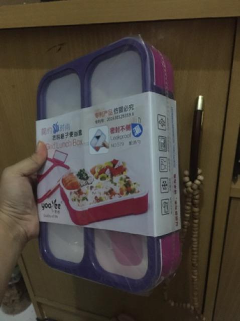 Yooyee Sekat 3 Besar Lunch Box Anti Tumpah