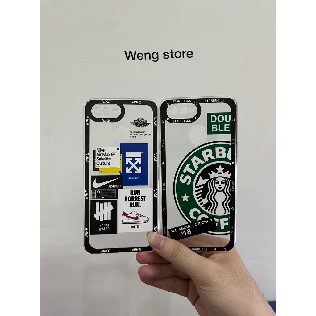 Softcase / Case Clear Motif Run and Buck For Oppo Realme Vivo Xiaomi Samsung Infinix