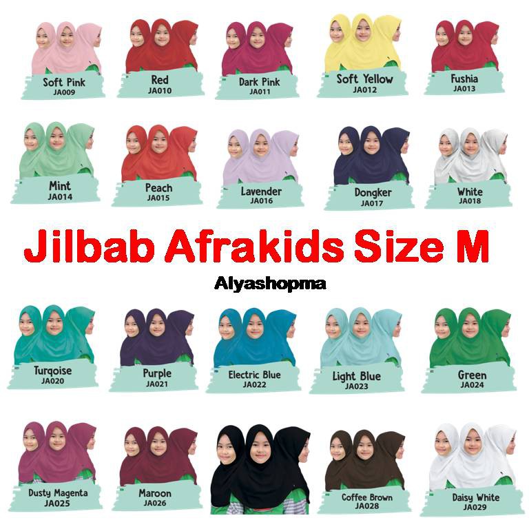 Sise M Jilbab Anak AFRAKIDS  ORIGINAL.. Jilbab Anak # Jilbab Anak Perempuan # Jilbab Instan # Jilbab Anak Instan