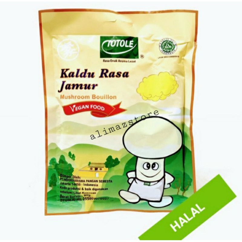 

Kaldu Jamur Totole No Knor/Royco/Sasa/Masako Penyedap Masakan Alami&Halal Vegetarian Kemasan 80 Gram