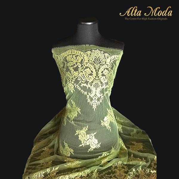 

Alta Moda Brokat Perancis Motif Kebaya Green