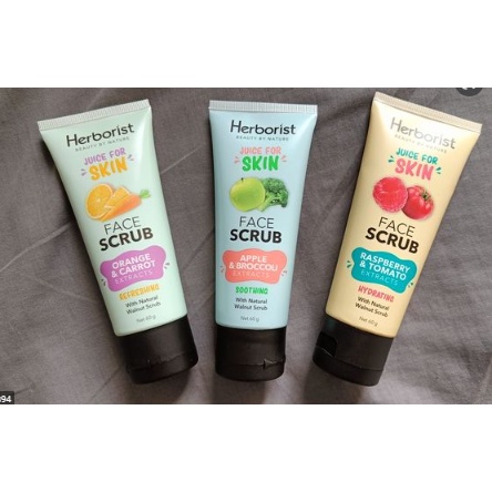 Herborist | Juice For Skin Face Scrub 60ml | Cleanser Wajah | Scrub