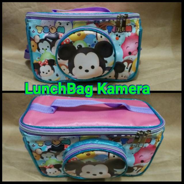 Tas Bekal Serbaguna Selempang Model Kamera My Little Pony / Thomas / Mickey Mouse