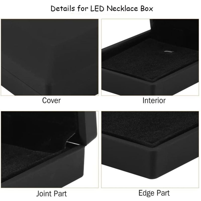 Kotak Kalung LED/Kotak Perhiasan Kalung/Box Kalung/Necklace Box/Perhiasan Kalung Lampu LED Mewah