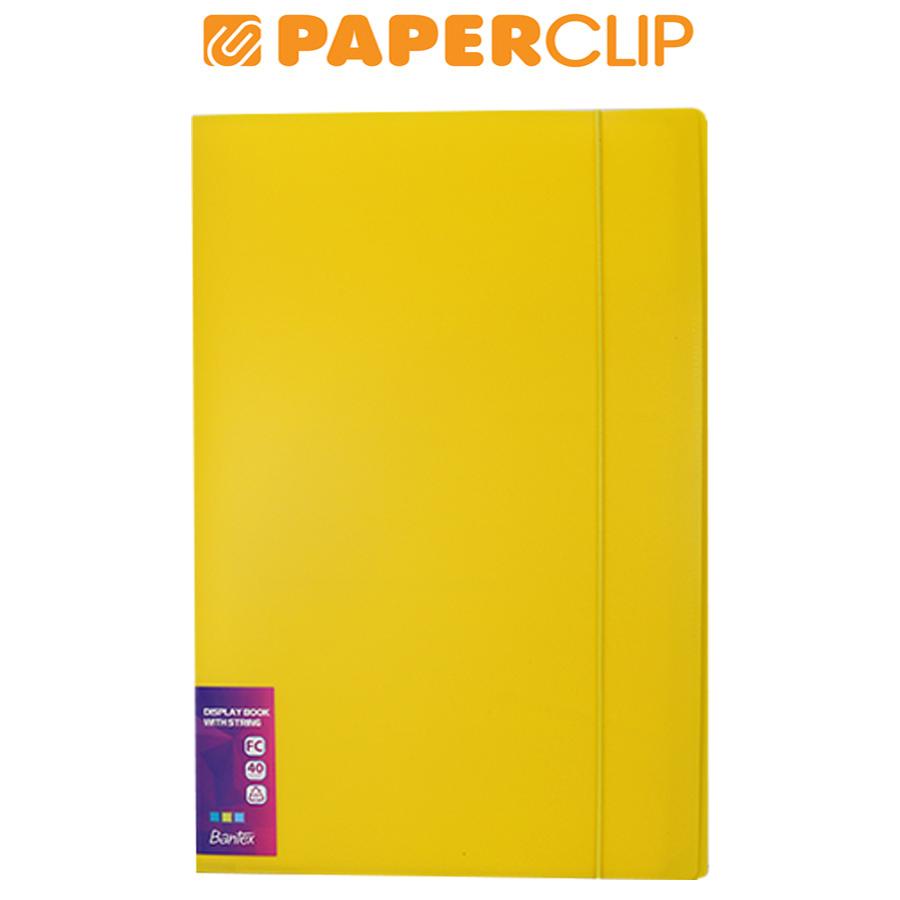 

DISPLAY BOOK / CLEAR HOLDER BANTEX 3125 FOLIO 40 POCKET 26 LEMON