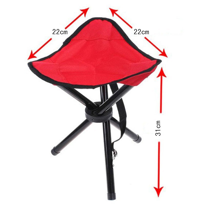 MILIKI SEGERA Kursi Lipat Memancing Folding Legged Beach Stool Chair Bangku Lipat Mancing Kemah Outdoor` Kursi Portable Camping Piknik Pancing