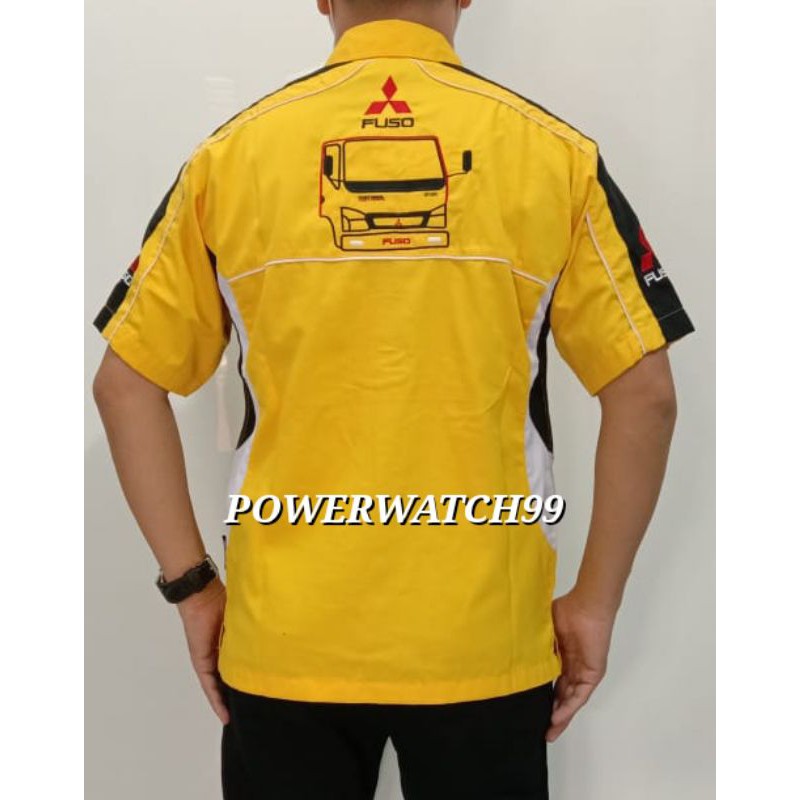 BAJU KEMEJA OTOMOTIF BORDIR KOMUNITAS MITSUBISHI FUSO
