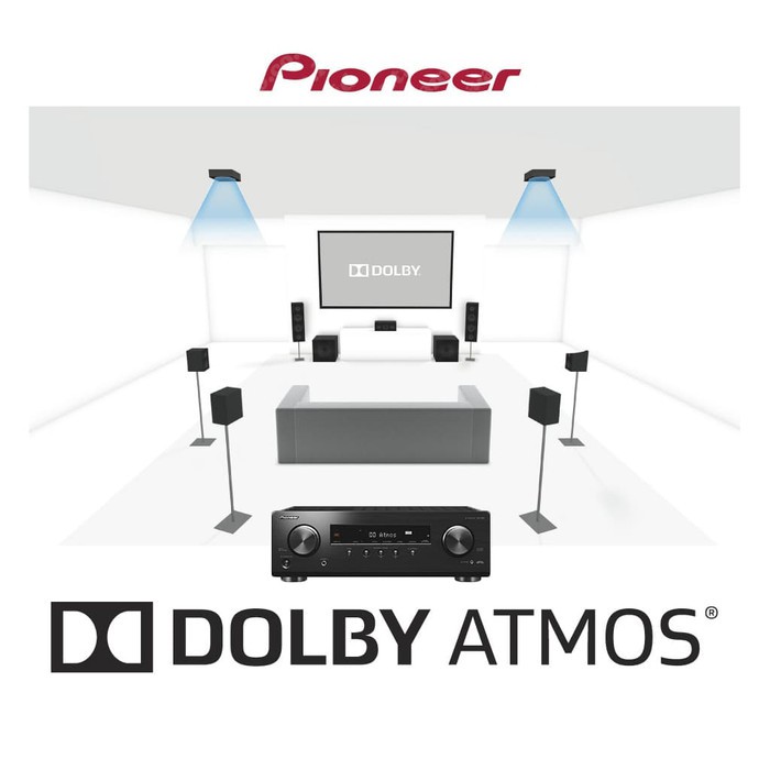 Polkaudio TL1600 Speaker Pioneer VSX534 Amplifier Dolby ATMOS Paket Home Theater TL-1600