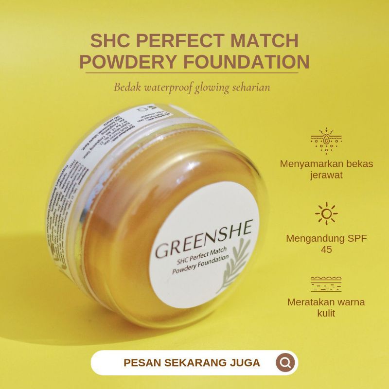 SHC Greenshe perfect match powdery foundation