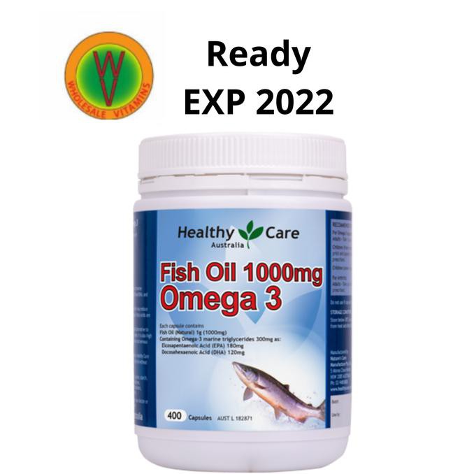 Healthy Care Fish Oil 1000mg Omega 3 - 400 kapsul TERLARIS