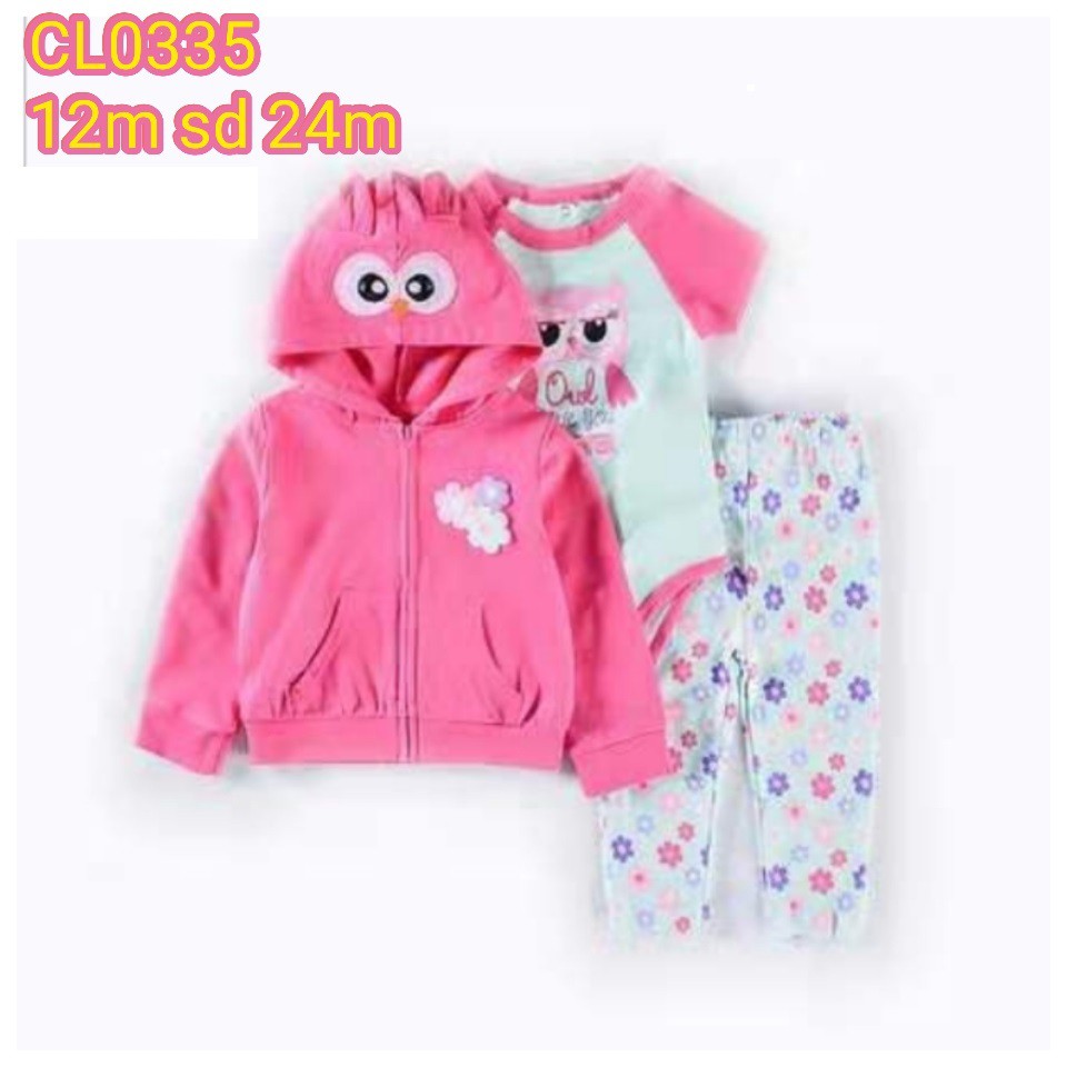 CATELL LOVE SETELAN JAKET BAYI 3IN1 BOYS/GIRL MENARIK USIA 12.18.24BULAN