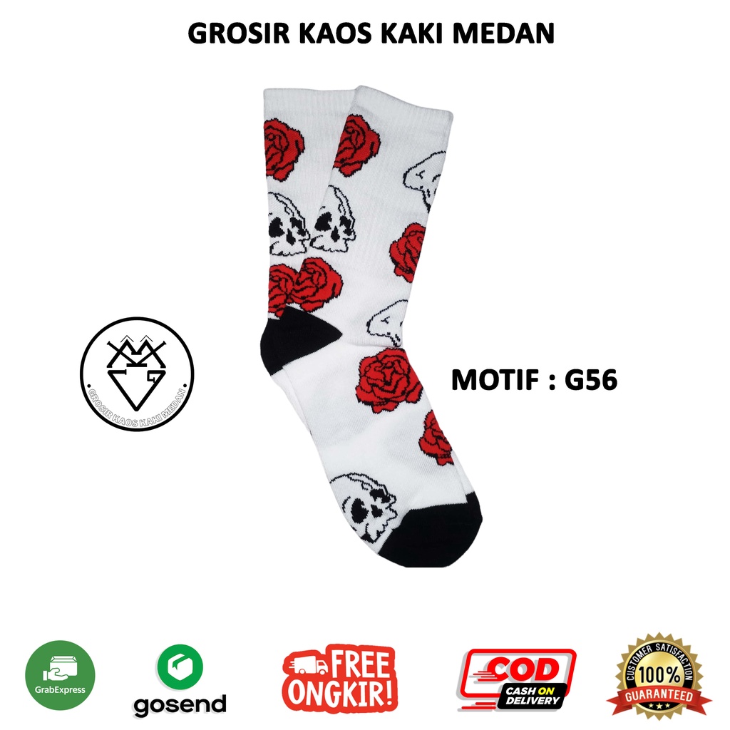 DISKON Kaos Kaki Skate Oldschool G56 cewek cowok