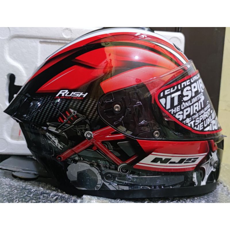 NJS ZX-1 ZX1 ZX 1 Rush Glossy Red Size L