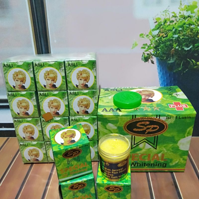 Cream Sp hijau Asli // Krim Sp hijau Asli (12pcs)