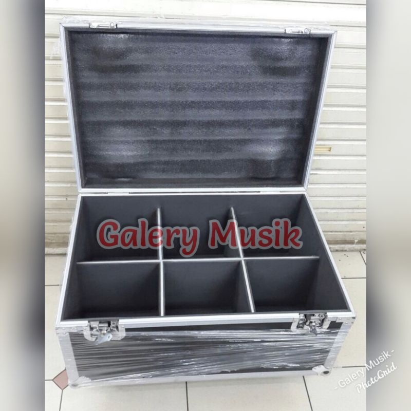 Hardcase lampu lighting isi 6 unit buat mini beam LED, parled dll sesuai ukurannya