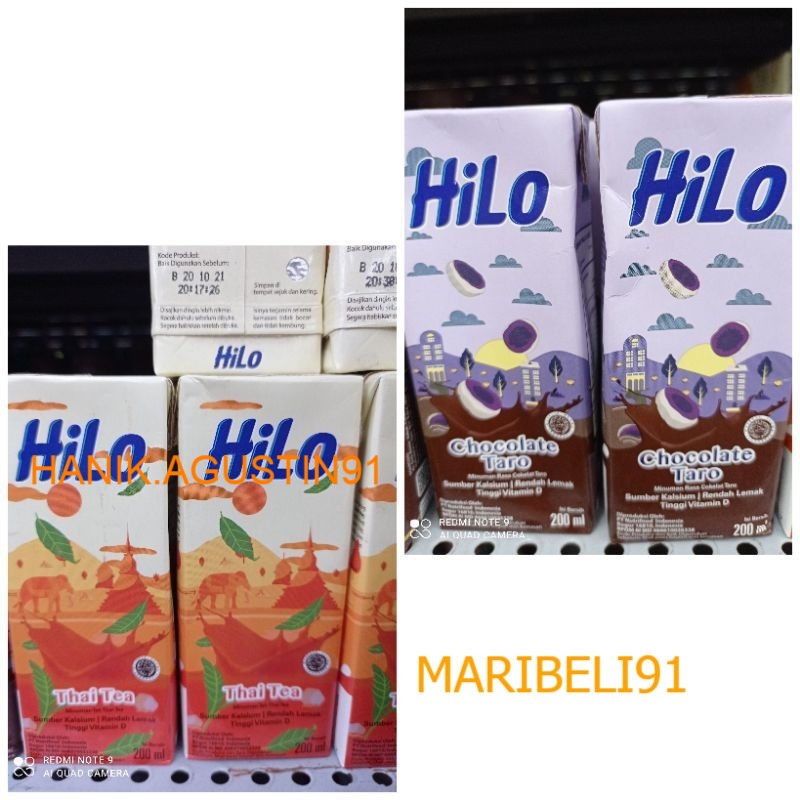 

Susu Hilo RTD Thai Tea 200 ml / Hilo Chocolate Taro RTD 200 ml MB91