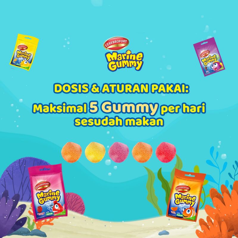 MARINE GUMMY CEREBROFORT - PERMEN VITAMIN ENAK