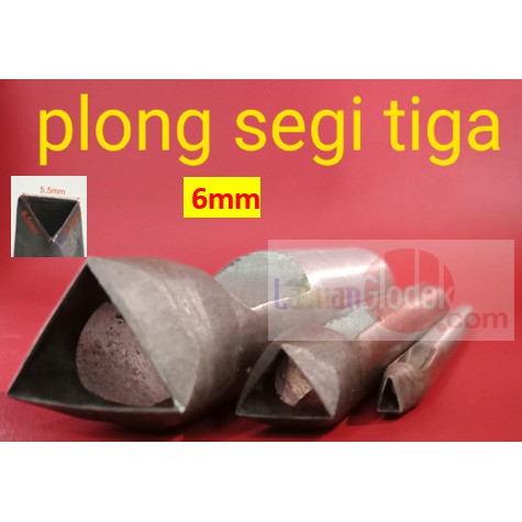 

Plong Kulit bentuk Segitiga 6mm/Plong Segitiga /Pembolong Segitiga 6mm