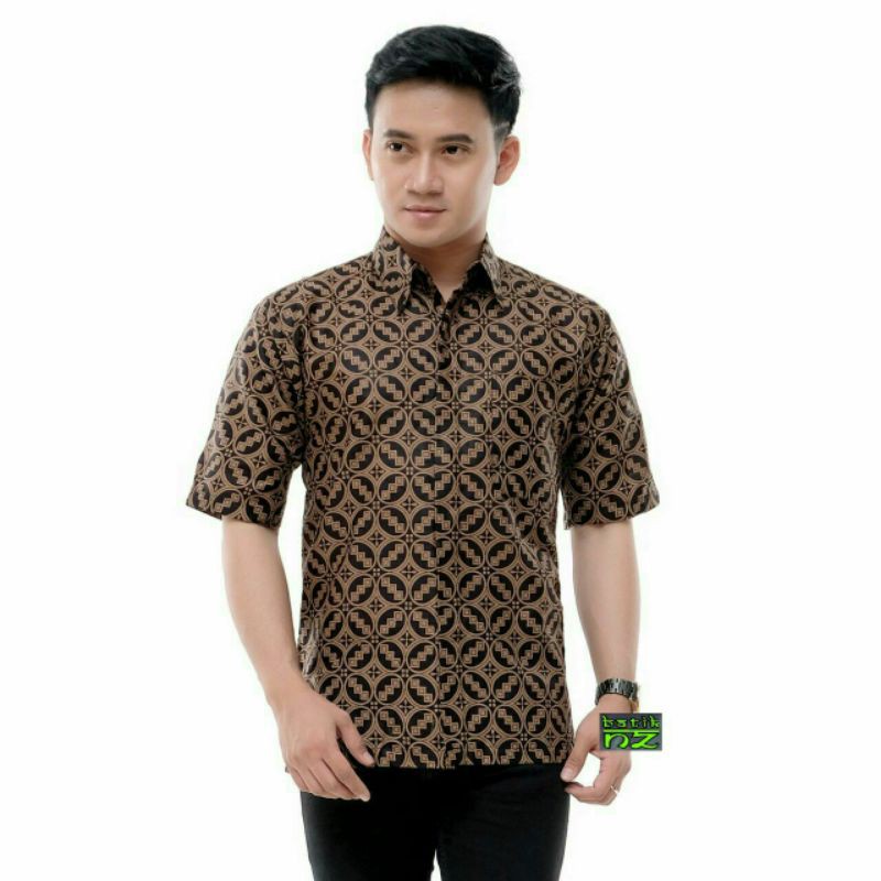NEW ARRIVAL DISTRO BATIK PRIA BORDIR SOGAN HRB026 BATIKAF NOTOARTO BATIK IPNU-IPPNU HEM PRIA Bel-04