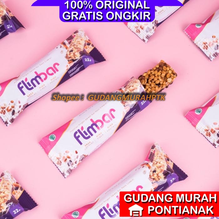 FLIMBAR PER 1 SACHET SEREAL BAR CEMILAN SEHAT BY FLIMTY OFFICIAL PER 1 SACHET BUNGKUS