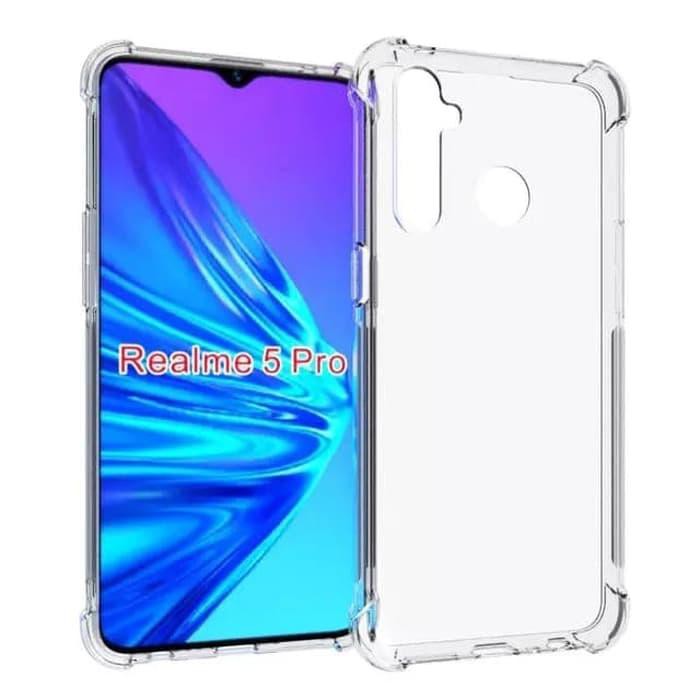 Case Anti Shock Anti Crack Softcase Casing Realme 5 Pro - Clear