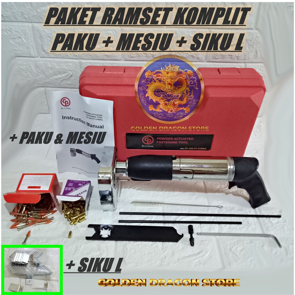 Jual Ramset Gun Alat Paku Tembak Mesin Tembak Paku Beton Fastening Gun Indonesia Shopee Indonesia