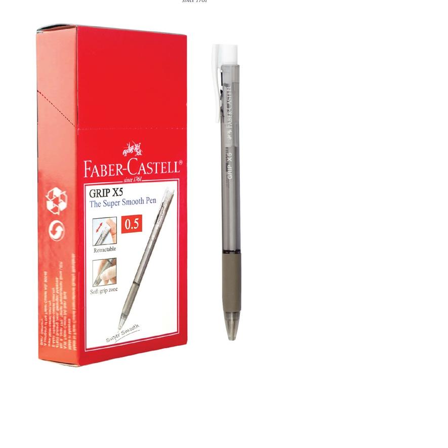 

Terjangkau - Faber-Castell Ballpoint Pen Grip-X 0.5 mm Black Ink 1 Box 12 Pcs !