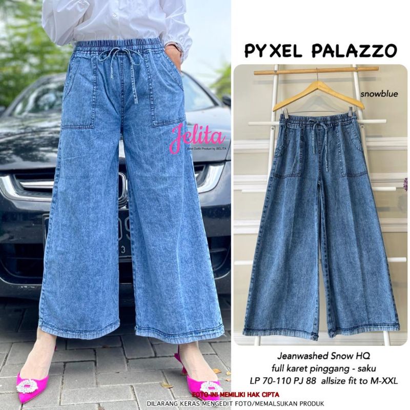 PYXEL PALAZZO (CELANA JEANS KULOT WANITA) BY JELITA-2