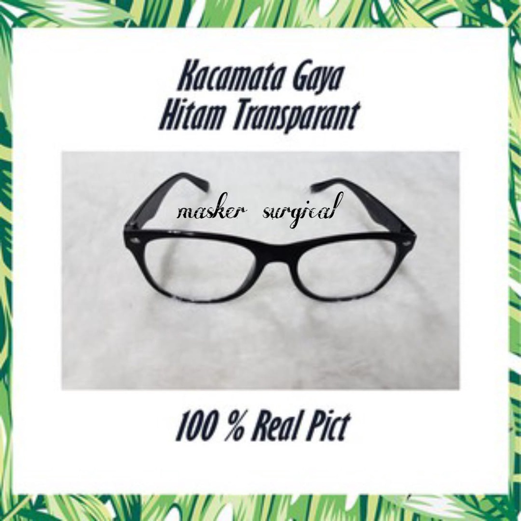 Kacamata fashion /kacamata gaya modern /kacamata lensa bening/ kacamata wanita pria simple fashion w