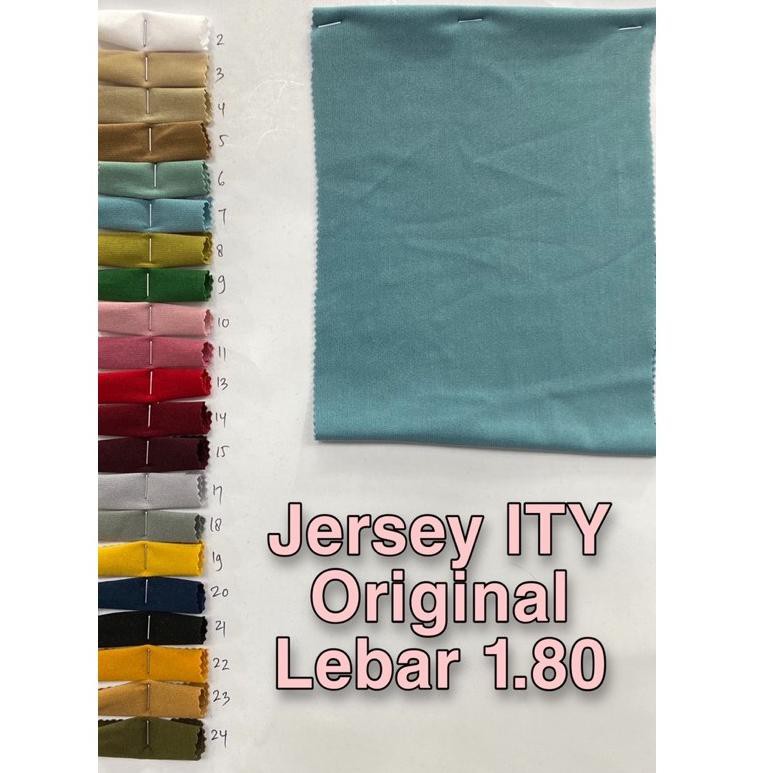 {TOKO ID (-_*)567#448} [BEST SELLER] KAIN JERSEY ITY SPANDEK / KAIN KAOS METERAN KILOAN KOREA GROSIR