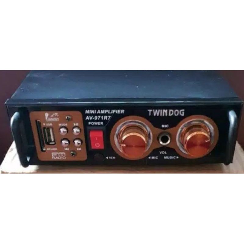 Twindog ,  TD  , AV 971R7 USB  , Twin Dog , Ampli , Amply , Ampli power , Amplifier  Remote