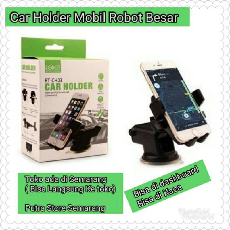 Car Holder Mobil Robot RTCH03 Holder Hp di Mobil Merk Robot Original