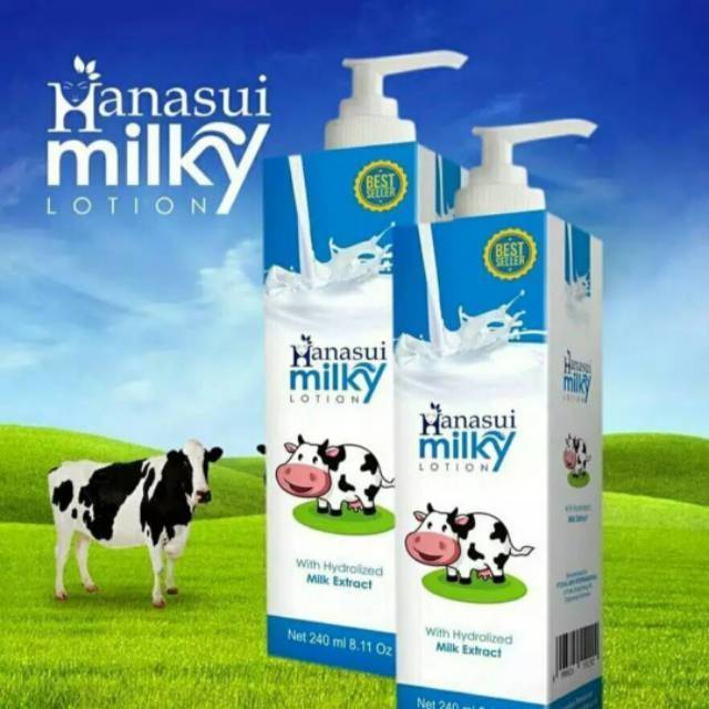 LOTION HANASUI MILKY ORIGINAL BPOM 240ML