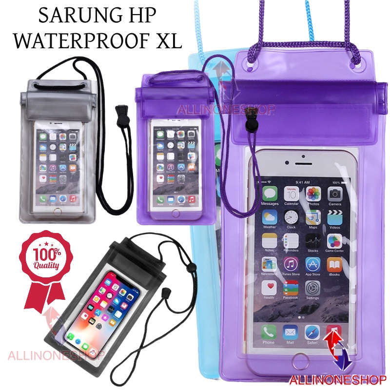 Mobile Waterproof Bag - Waterproof Case Hp Universal All Size - Sarung Hp Anti Air